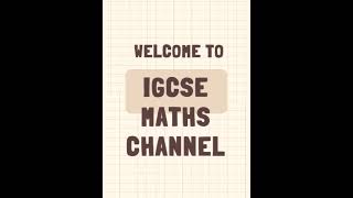 IGCSE MATHS PREPARATION FEB MARCH 2025 igcse maths math 2025 [upl. by Asiulairam]