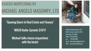 Stucco Inspections Talk On quotOpening Doors to Real Estate and Financequot [upl. by Conah]