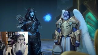 LadySurvival Reacts to quotAnduin Frees Arthas Ending Cinematicquot [upl. by Laux]