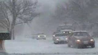 Near white out conditions amp thunder snow in StLouis [upl. by Adelaja833]