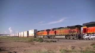 Brand New BNSF 8421 SD70ACe across New Mexico [upl. by Nerw449]