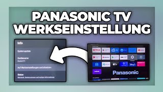 Panasonic TV auf Werkseinstellungen zurücksetzen  Tutorial [upl. by Stoll821]