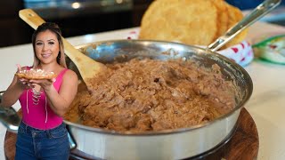 The SECRET to Making the BEST REFRIED BEANS at Home Better than any AUTHENTIC MEXICAN RESTAURANT [upl. by Anattar]