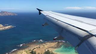 NZ762  A320232  ZKOJA  Landing in Norfolk Island  1542018 [upl. by Lorsung]