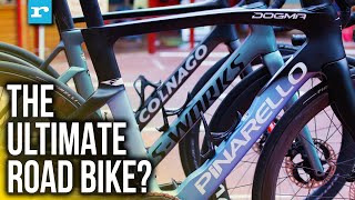 Pinarello Dogma F v SWorks Tarmac v Colnago V4Rs v Cervelo S5 2023 TdF bikes Ridden amp RATED [upl. by Iden757]