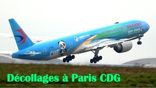 22 Décollages à Paris CDG  Airbus A380 A350 A330 A321 Boeing 787 777 737  plane spotting [upl. by Gaven712]