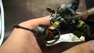 Painting Tutorial Oil  turpentine wash on a miniature [upl. by Nohj]