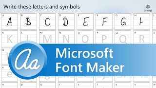 Microsoft Font Maker Eigene Handschrift als Schriftart  Malter365de [upl. by Naitsirk483]