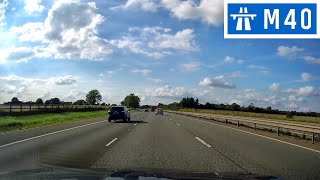 M40 Motorway  J10 Cherwell Valley A43 to J11 Banbury A422 [upl. by Nosreg]