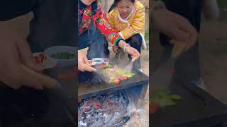 Chinese Burger Slate Grilled Mushrooms [upl. by Anaidni]