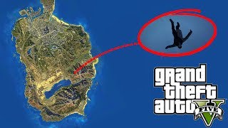 ¿qué pasa si vamos al lugar mas lejano y profundo del agua en gta 5 Misterios del Mapa de gta v [upl. by Airotcivairam901]