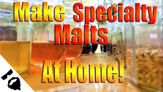 🍺How to Malt Barley amp Toast 5 Specialty Malts Crystal Malt Munich Malt  3 More [upl. by Ydnil159]