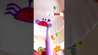 Magic pen crab 🦀 drawing for kids newsong shorts short [upl. by Ehcar]