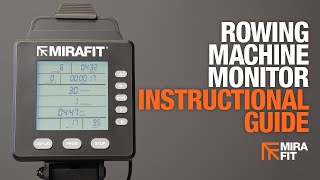 Mirafit Rowing Machine Monitor  Instructional Guide [upl. by Paten505]