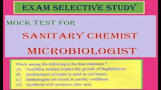 MICROBIOLOGIST amp SANITARY CHEMIST MCQs  Kerala Water Authority  Kerala psc [upl. by Alegnave]