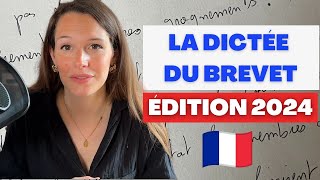 La dictée 2024 du brevet des collèges lecture  correction [upl. by Floeter]