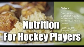 Nutrition For Hockey Players  What should I Eat Before And After a Game or Practice [upl. by Karie]