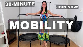 30min Rebounder Mobility Workout for Beginners amp Advanced Fitness w I Jump Instead [upl. by Scharf447]