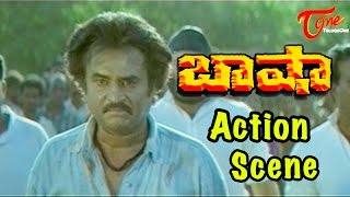 Baasha Movie  Best Action Scene  Superstar Rajinikanth [upl. by Francie933]