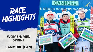 Skistad and Klaebo dominate first Sprint race in Canmore  FIS Cross Country World Cup 2324 [upl. by Nnitsuj]