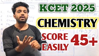 Study Plan to TARGET 45 in Chemistry  KCET Chemistry 2025  Important Chapters amp Blueprint [upl. by Eeliram886]