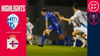 Resumen  Copa del Rey  Ourense CF 10 RC Deportivo  Segunda eliminatoria [upl. by Haididej]