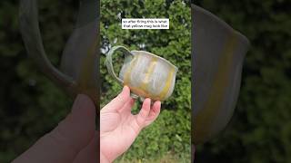 Yellow underglaze fail NowWhatPotteryWorks GlazeVideo Mug Pottery Underglaze PotteryProcess [upl. by Ierbua]