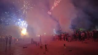 MADNESS on Phuket BEACH New Years Eve Firework Party THAILAND [upl. by Yde]