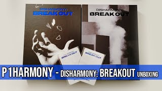 P1Harmony  DISHARMONY BREAKOUT Album Unboxing [upl. by Yanej]