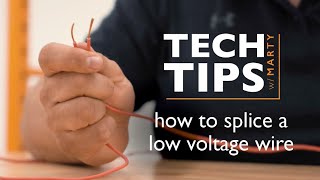 How to splice a low voltage wire [upl. by Nomaid]