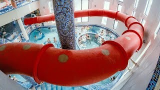 Aquapark President Băile Felix  Red Water Slide  Tobogan Roșu POV [upl. by Micro]