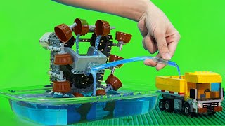 Building Lego Technic Water pump  Lego Technic Compilation [upl. by Yemrej]