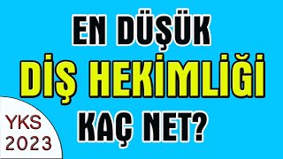 2023 yks en düşük diş hekimliği kaç net I en düşük diş hekimliği sıralama [upl. by Atsahs581]