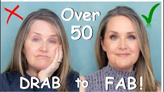 Mature Makeup  Incredible Drugstore Products for Over 50 Skin  Drab to FAB Makeup Tutorial 2023 [upl. by Baggett]