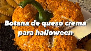 Botana de queso crema halloween [upl. by Ahseina]