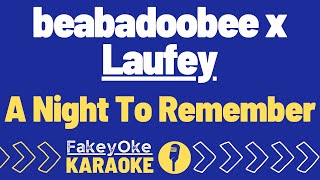 beabadoobee x Laufey  A Night To Remember Karaoke [upl. by Samara97]