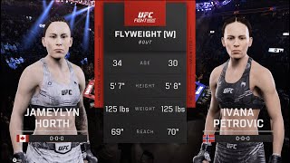 UFC Edmonton Horth vs Petrovic UFC 5 Simulation [upl. by Oetsira]