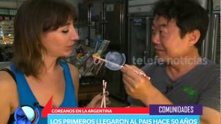 Coreanos en Argentina  Telefe Noticias [upl. by Naut]