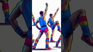 I Tried a Retro 80s Aerobics Dance Workout [upl. by Furtek]