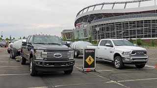 Ford 2017 Super Duty First Drive Part 4 Adaptive Steering [upl. by Irat62]