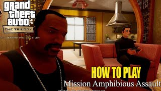 GTA San Andreas Definitive Edition  How to Play Mission Amphibious Assault No Lung Capacity [upl. by Idolem547]