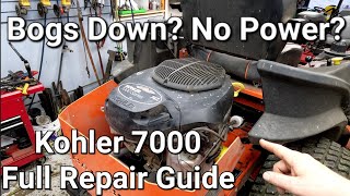 How To Diagnose amp Repair Kohler 7000 Engine That Bogs Down Has Loss Of Power Or No Power Under Load [upl. by Dorisa]