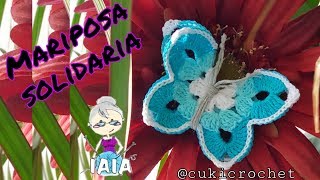 MARIPOSA a CROCHET🦋 BUTTERFLY Mod 5 FÁCIL y RÁPIDO 🚀Complemento IDEAL [upl. by Paulsen]