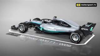 A detailed look at the Mercedes W09 F1 car [upl. by Atreb]