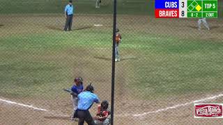 Special Goodlettsville TN 10U Little League Baseball  Cubs vs Braves [upl. by Nedyarb494]