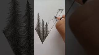 ✨Drawing Landscape in a quot✔quot✨  Pencil Sketching art drawing [upl. by Wolfram]