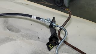 1991 F250 4x4 73l Diesel Replacing Front Armoured Brake Line CaddyMan [upl. by Raffin]