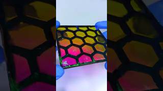 DIY ColorShifting Resin Coaster art diy craft [upl. by Anile75]