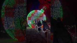 Lighted giant ornament show [upl. by Ahsimot]