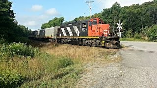 Algoma Central  CN 631  Sault Ste Marie Ontario  August 23 2014 [upl. by Chico]